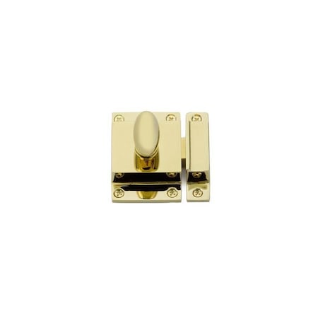 Patioplus 2.25 x 2 in. Cabinet Latch, Polished Brass PA3239590